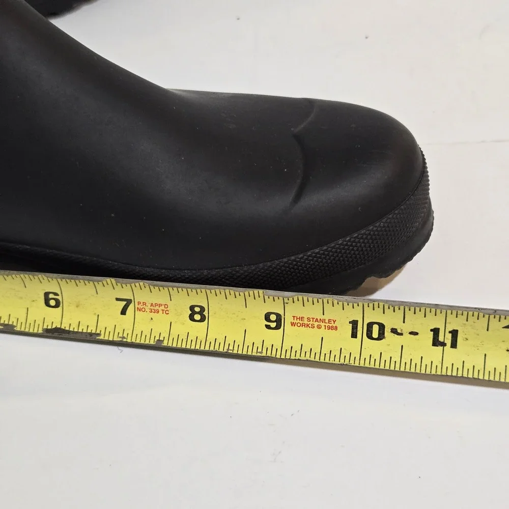 Hunter Original Chelsea Boots Womens 10 / 42 Black Matte Rubber Rain Boots 6